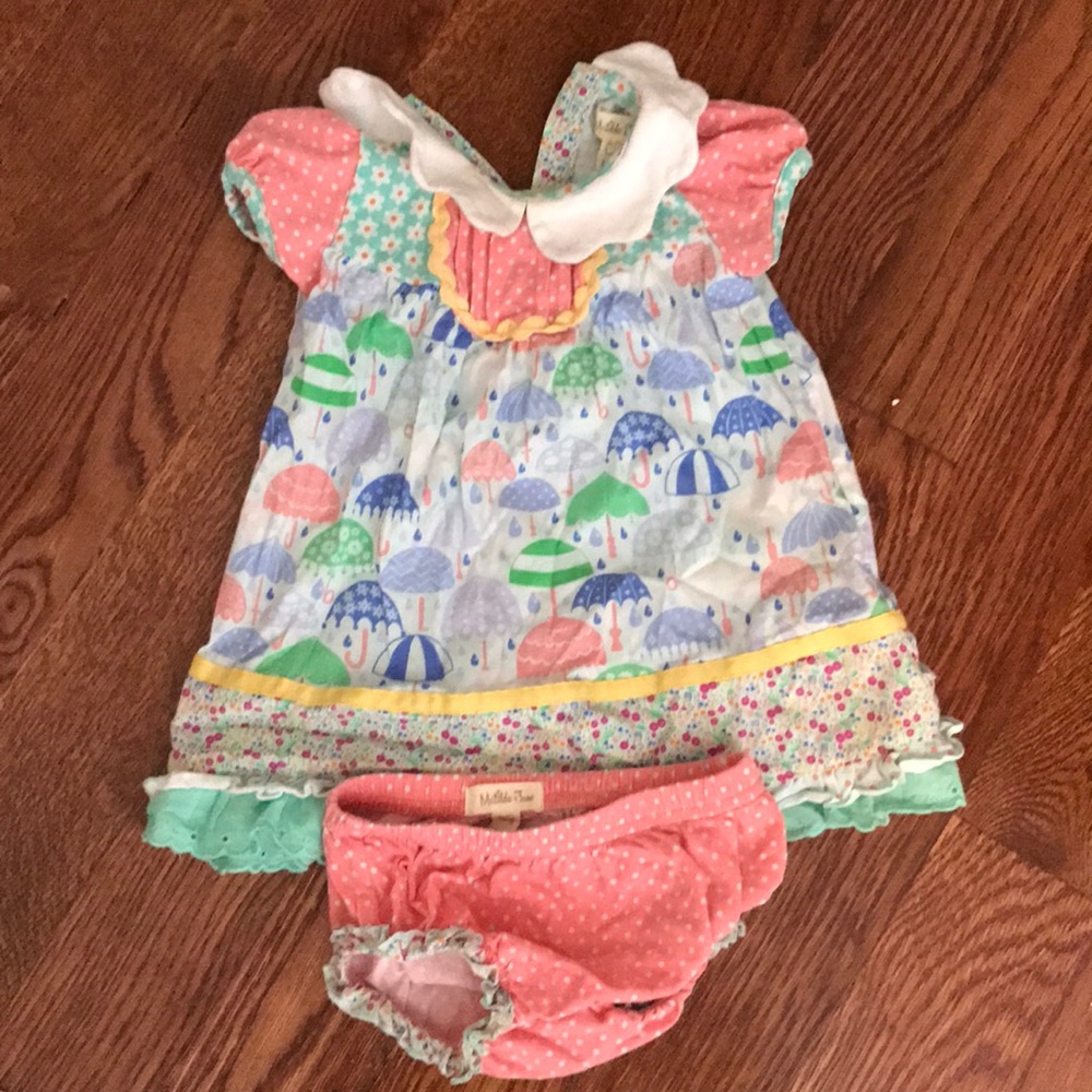 Matilda Jane dress with diaper cover